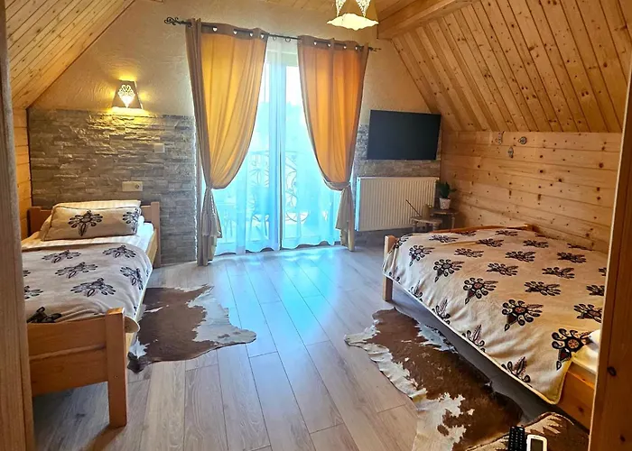 Domek alpejski Goralska 2 Highland - Split Ac, Jacuzzi, Sauna, Private Parking, Mountains View, Garden,