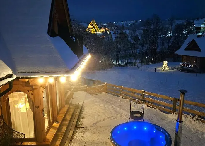 Domek alpejski Goralska 2 Highland - Split Ac, Jacuzzi, Sauna, Private Parking, Mountains View, Garden,