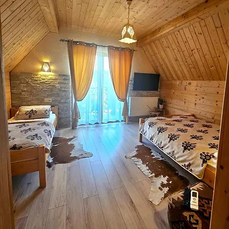 木屋 Goralska 2 Highland - Split Ac, Jacuzzi, Sauna, Private Parking, Mountains View, Garden,