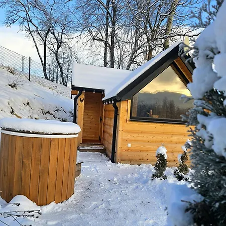 Goralska 2 Highland - Split Ac, Jacuzzi, Sauna, Private Parking, Mountains View, Garden, Alpehytte Zakopane
